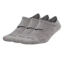 Шкарпетки Nike U NK EVERYDAY PLUS CUSH FOOTIE 3PR DH5463-902 34-38 3 пари Сірі (195242756829)