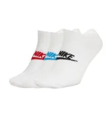 Шкарпетки Nike U NK NSW EVERYDAY ESSENTIAL NS 3PR SK0111-911 34-38 3 пари Білий/Мультиколор (193153923187)