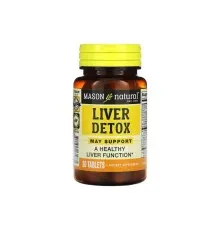 Вітамінно-мінеральний комплекс Mason Natural Детокс печінки, Liver Detox, 30 таблеток (MAV-13568)