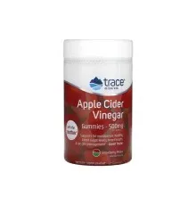 Трави Trace Minerals Яблочный уксус, 500 мг, вкус клубники и дыни, Apple Cider Vinegar Gu (TMR-00565)