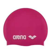 Шапка для плавання Arena Classic Silicone 91662-091 фуксія, білий Уні OSFM (3468333887458)