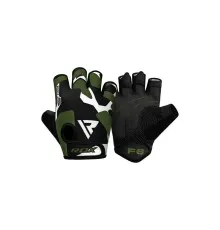 Рукавички для фітнесу RDX F6 Sumblimation Black/Green XXL (WGS-F6GN-XXL)
