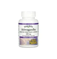 Вітамінно-мінеральний комплекс Natural Factors Ашваганда, 600 мг, Ashwagandha, 30 вегетаріанських капсул (NFS-02833)
