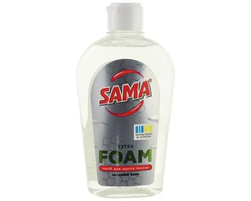 Средство для ручного мытья посуды Sama Extra Foam Лимон Сменный блок 325 г (4820270631928)