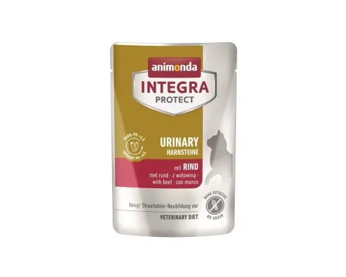 Вологий корм для кішок Animonda Integra Protect Urinary Struvit - pouch with beef при сечокам'яній хворобі (4017721866316)