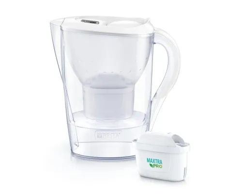 Фільтр-глечик Brita Marella XL Memo MXPro 3.5л (2л води) з фільтр-картриджем 3шт, білий (1052782)