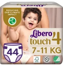 Підгузки Libero Touch Розмір 4 (7-11 кг) 44 шт (7322541750217)