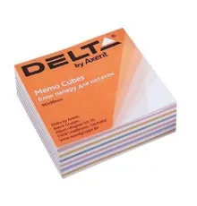 Бумага для заметок Delta by Axent "MIX" 90Х90Х30мм, unglued (D8013)