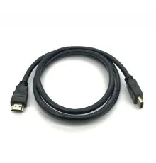 Кабель мультимедійний HDMI to HDMI 1.0m v1.4, OD-7.5mm Merlion (YT-HDMI(M)/(M)HS-1m)