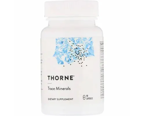 Мінерали Thorne Research Мікроелементи, Trace Minerals, 90 капсул (THR-24203)