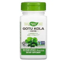 Трави Nature's Way Готу Кола, 950 мг, Gotu Kola, 100 вегетаріанських капсул (NWY-14000)