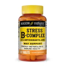 Витаминно-минеральный комплекс Mason Natural B-комплекс от стресса с антиоксидантами и цинком, Stress B-C (MAV07455)