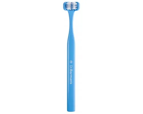 Зубная щетка Dr. Barmans Superbrush Compact Трехсторонняя Мягкая Голубая (7032572876328-blue)