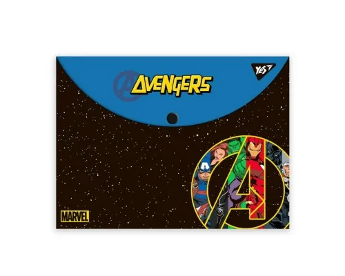 Папка - конверт Yes на кнопке А4 Marvel.Avengers (492018)