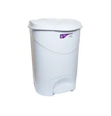 Контейнер для сміття Irak Plastik Bella №3 з педаллю білий 30 л (4565)
