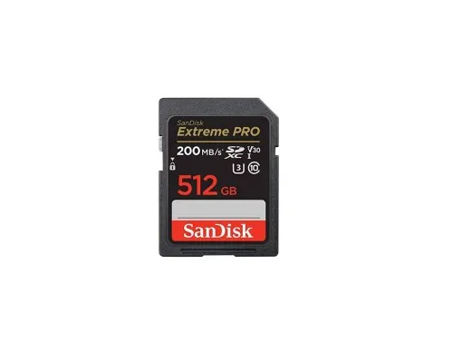 Карта памяті SanDisk 512GB SD class 10 UHS-I U3 V30 Extreme PRO (SDSDXXD-512G-GN4IN)