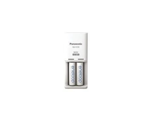 Зарядное устройство для аккумуляторов Panasonic Compact Charger + Eneloop 2AA 2000 mAh (K-KJ50MCD20E)