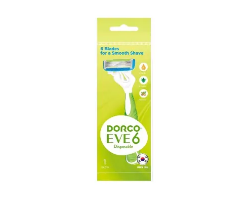 Бритва Dorco EVE 6 Disposable для жінок 6 лез 1 шт. (8801038584461)