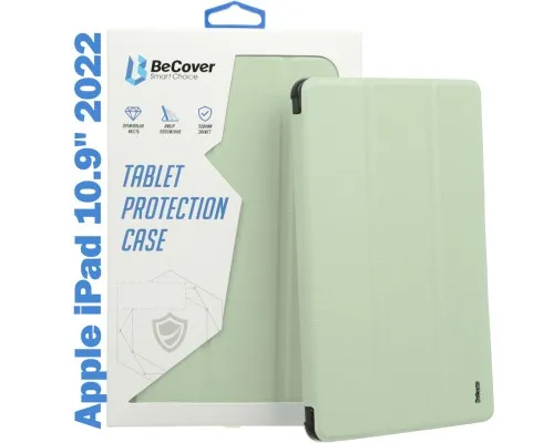 Чехол для планшета BeCover TPU Edge mount Apple Pencil Apple iPad 10.9 2022 Green (708483)
