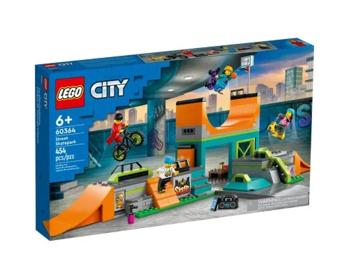 Конструктор LEGO City Уличный скейтпарк 454 деталей (60364)