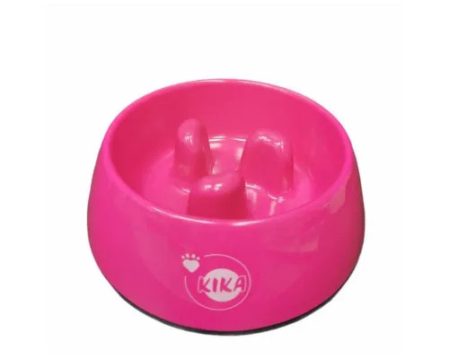 Посуда для собак KIKA Миска для медленного питания M розовая (SDML990052BMR)