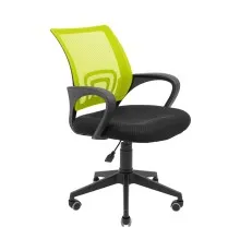 Офісне крісло Richman Спайдер Ю Пластик Піастра Сітка чорна + зелена (ADD0003061)