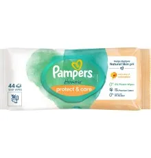 Дитячі вологі серветки Pampers Harmonie Protect&Care з календулою 44 шт (8700216250641)