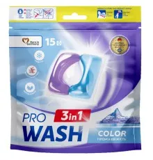 Капсули для прання Pro Wash Гірська свіжість 15 шт. (4262396145116)