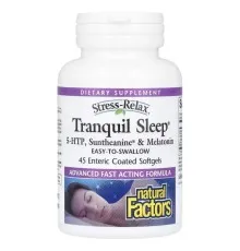 Витаминно-минеральный комплекс Natural Factors Спокойный сон, Stress-Relax, Tranquil Sleep, 45 гелевых капсул (NFS-02844)
