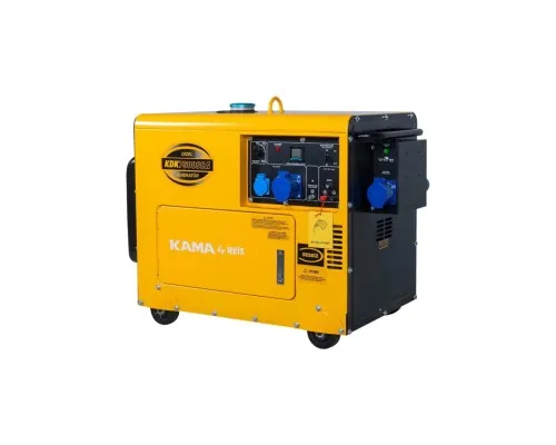 Генератор KAMA KDK7500SCA, дизель, 5.5kW, 6.9KVA, 230V, ATS, 14,5л (KDK7500SCA)