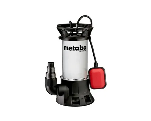 Заглибний насос Metabo PS 18000 SN для брудної води, 1000Вт, 19куб/год, внутрішня різьба 1", 1/2" (0251800000)