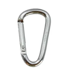 Карабін туристичний Tramp Набір 10 шт без муфти 6 cм Silver (UTRA-300-silver)