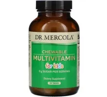 Мультивітамін Dr. Mercola Мультивітаміни для дітей, Chewable Multivitamin for Kids, 60 (MCL-01010)
