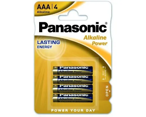 Батарейка Panasonic AAA LR03 Alkaline Power * 4 (LR03REB/4BPR)