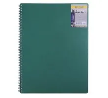 Блокнот Buromax spiral side, А6, 80sheets, CLASSIC, square, green (BM.2589-004)