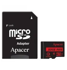 Карта памяти Apacer 32GB microSDHC class 10 UHS-I U1 (R85 MB/s) (AP32GMCSH10U5-R)