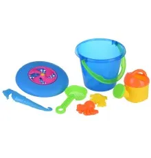 Игрушка для песка Same Toy с Летающей тарелкой (синее ведро) 8 шт (HY-1205WUt-1)