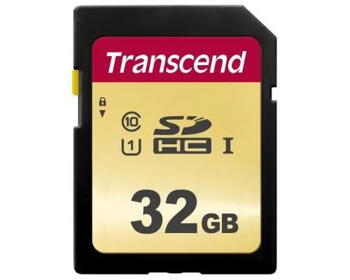 Карта памяті Transcend 32GB SDHC class 10 UHS-I U1 (TS32GSDC500S)