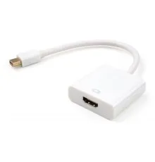 Перехідник Mini Display port M to HDMI F white Vinga (VCPMDPHDMIWH)