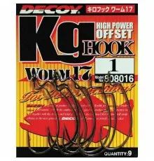 Гачок Decoy Worm17 Kg Hook 06 (9 шт/уп) (1562.01.54)