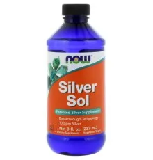 Мінерали Now Foods Колоїдне Срібло, Silver Sol, 8 рідких унцій (237 мл) (NOW-01408)