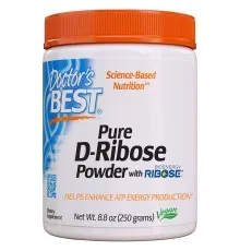 Витаминно-минеральный комплекс Doctor's Best Д-Рибоза, D-Ribose, 250 гр. (DRB-00173)