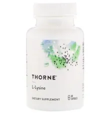 Амінокислота Thorne Research L-Лізин, L-Lysine, 60 капсул (THR-51602)