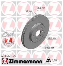 Гальмівний диск ZIMMERMANN 430.2631.20