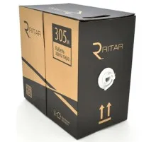 Кабель мережевий Ritar FTP 305м, cat 6, CU, КВПЭ 4*2*0,56мм, White, indoor (04012)