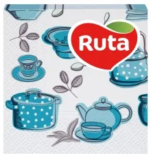Серветки столові Ruta Double Luxe 24х24 см 2 шари з принтом Кухня 40 шт. (4820023747371)