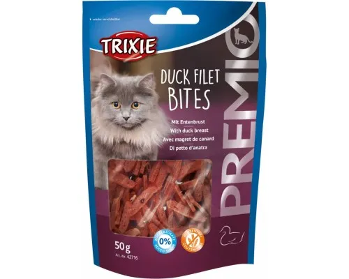 Ласощі для котів Trixie Premio Duck Filet Bites філе качки сушене 50 г (4011905427164)
