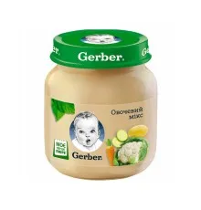 Детское пюре Gerber овощной микс 130г (7613287348258)