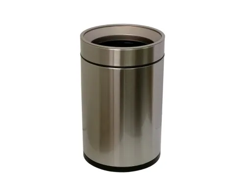 Контейнер для сміття JAH круглий без кришки срібний металік 12 л (6338)