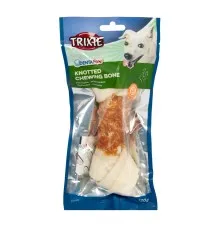 Ласощі для собак Trixie Кістка для чищення зубів з куркою Denta Fun 18 см 120 г (4011905313245)